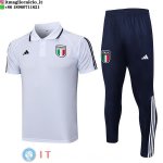 POLO Maglia Set Completo Italia 2023 Bianco Blu POLO Maglia Set Completo Italia 2023 Bianco Blu