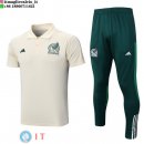 POLO Maglia Set Completo Messico 2023 Giallo Verde