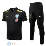 POLO Maglia Set Completo Brasile 2022/2023 Nero