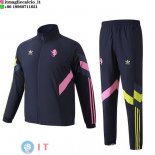 Giacca A Vento Set Completo Juventus 2024/2025 Blu Navy Rosa