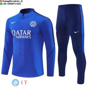 Felpa Da Allenamento Set Completo Inter Milan 26-27 Blu