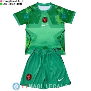 Maglia Paesi Bassi Set Completo Uomo Portiere 2026 Verde