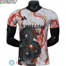Thailandia Maglia Real Madrid Speciale Giocatori 2025/2026 Bianco Nero Rosso