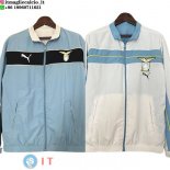 Giacca A Vento Lazio 24-25 Blu Bianco