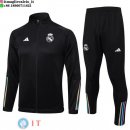 Giacca Set Completo Lunga Zip Real Madrid 2023/2024 Nero