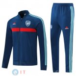 Giacca Set Completo Arsenal 21-22 Blu Navy Rosso