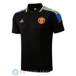 POLO Maglia Manchester United 2022/2023 Nero Giallo