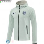 Giacca Con Cappuccio Full Zip Inter Milan 2026/2027 Grigio