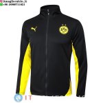 Giacca Lunga Zip Borussia Dortmund 24-25 Nero Giallo