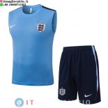 Senza Maniche Maglia Set Completo Inghilterra 2026 Blu Luce Senza Maniche Maglia Set Completo Inghilterra 2026 Blu Luce
