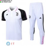 POLO Maglia Set Completo Juventus 2023/2024 Bianco Nero