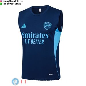 Senza Maniche Maglia Arsenal 2025/2026 Blu Navy
