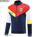 Giacca Lunga Zip Arsenal 25-26 Rosso Blu Giallo