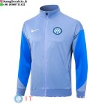 Giacca Lunga Zip Inter Milan 24-25 Grigio I Blu