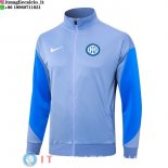 Giacca Lunga Zip Inter Milan 24-25 Grigio I Blu
