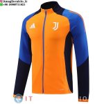 Giacca Lunga Zip Juventus 2024/2025 Arancione Blu