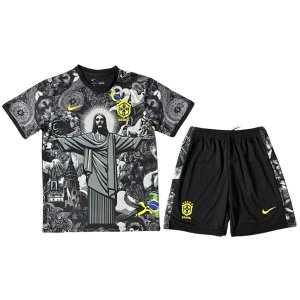 Maglia Brasile Set Completo Uomo Speciale 2024 Nero