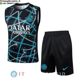 Senza Maniche Set Completo Maglia Inter Milan 2025/2026 Verde I Nero