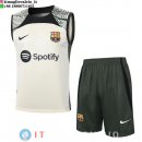 Senza Maniche Set Completo Maglia Barcellona 2023/2024 Giallo Verde