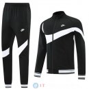 Giacca Set Completo Lunga Zip Nike 22-23 Nero Bianco