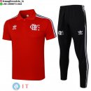 POLO Maglia Set Completo Flamengo 2025/2026 Rosso Nero
