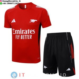 Formazione Set Completo Maglia Arsenal 2025/2026 Rosso Nero