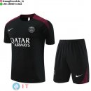 Formazione Maglia Set Completo Paris Saint Germain 2023/2024 Nero Rosso