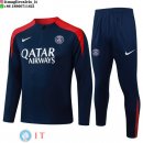 Felpa Da Allenamento Set Completo Paris Saint Germain 25-26 Blu Navy Rosso