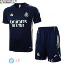 Formazione Maglia Set Completo Real Madrid 2025/2026 Blu Navy Verde