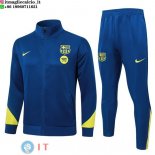 Giacca Full Zip e Pantaloni Allenamento Barcellona 26-27 Blu Navy Giallo Giacca Full Zip e Pantaloni Allenamento Barcellona 26-27 Blu Navy Giallo