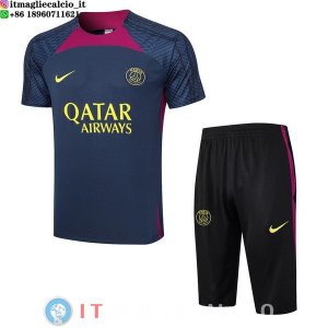 Formazione Maglia Paris Saint Germain 2023/2024 Blu Navy Nero