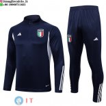 Felpa Da Allenamento Set Completo Italia 2023 Blu II Navy