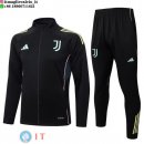 Giacca Set Completo Lunga Zip Juventus 2025/2026 Nero Rosa