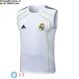 Senza Maniche Maglia Real Madrid 2025/2026 Bianco Verde