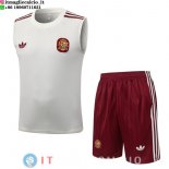 Senza Maniche Set Completo Maglia Spagna 2026 Giallo Bianco Rosso Senza Maniche Set Completo Maglia Spagna 2026 Giallo Bianco Rosso