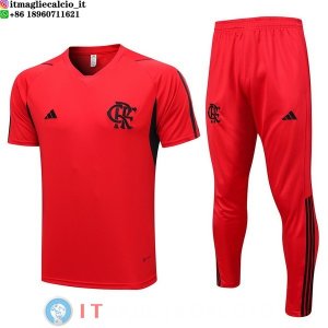 Formazione Maglia Set Completo Flamengo 2023/2024 Rosso Nero