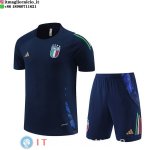 Formazione Bambino Set Completo Maglia Italia 2024 Blu Navy