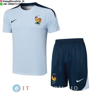 Formazione Set Completo Maglia Francia 2024 Blu