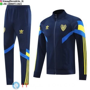 Giacca Set Completo Lunga Zip Boca Juniors 24-25 Giallo I Blu