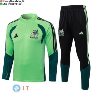 Felpa Da Allenamento Set Completo Messico 2026 Verde Nero