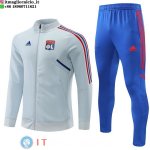 Giacca Set Completo Lunga Zip Lyon 22-23 Grigio Blu Giacca Set Completo Lunga Zip Lyon 22-23 Grigio Blu