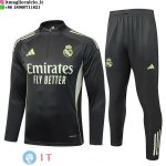 Felpa Da Allenamento Set Completo Real Madrid 25-26 Grigio Verde Felpa Da Allenamento Set Completo Real Madrid 25-26 Grigio Verde