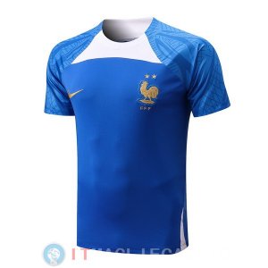 Formazione Maglia Francia 2022 Blu Bianco