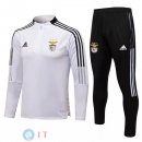 Giacca Set Completo Benfica 21-22 Bianco Nero