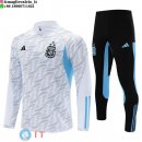 Felpa Da Allenamento Set Completo Argentina 2023 Bianco I Blu Nero