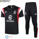 Formazione Set Completo Maglia AC Milan 2023/2024 Nero Rosso Bianco