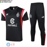 Formazione Set Completo Maglia AC Milan 2023/2024 Nero Rosso Bianco