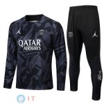 Giacca Bambino Set Completo PSG 2022/2023 Grigio Nero Giacca Bambino Set Completo PSG 2022/2023 Grigio Nero