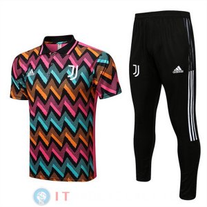 POLO Maglia Set Completo Juventus 2022/2023 Rosso Nero