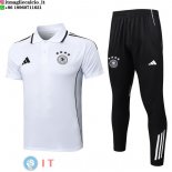 POLO Maglia Set Completo Germania 2025 Bianco Nero POLO Maglia Set Completo Germania 2025 Bianco Nero